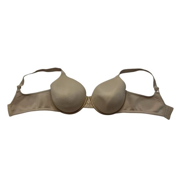 VANITY FAIR Beauty Back Full Figure Underwire Smoothing Bra Beige Sz 38DD 76380 - Picture 4 of 6